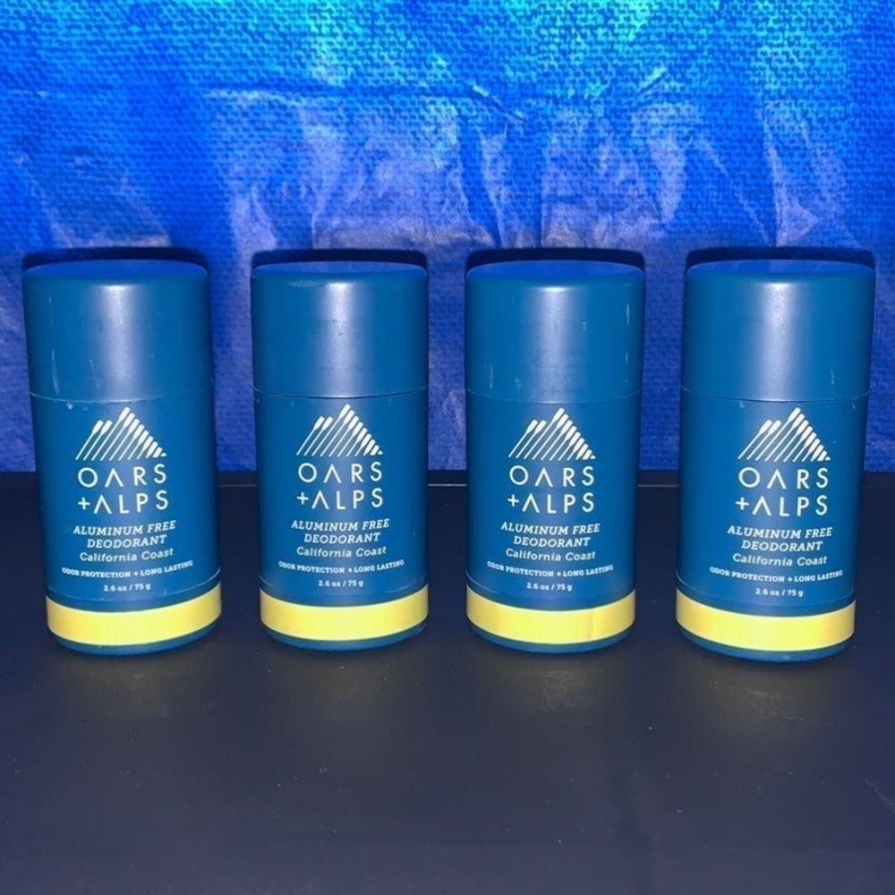 (4) Oars + Alps California Coast Aluminum Free Deodorant 2.6 oz